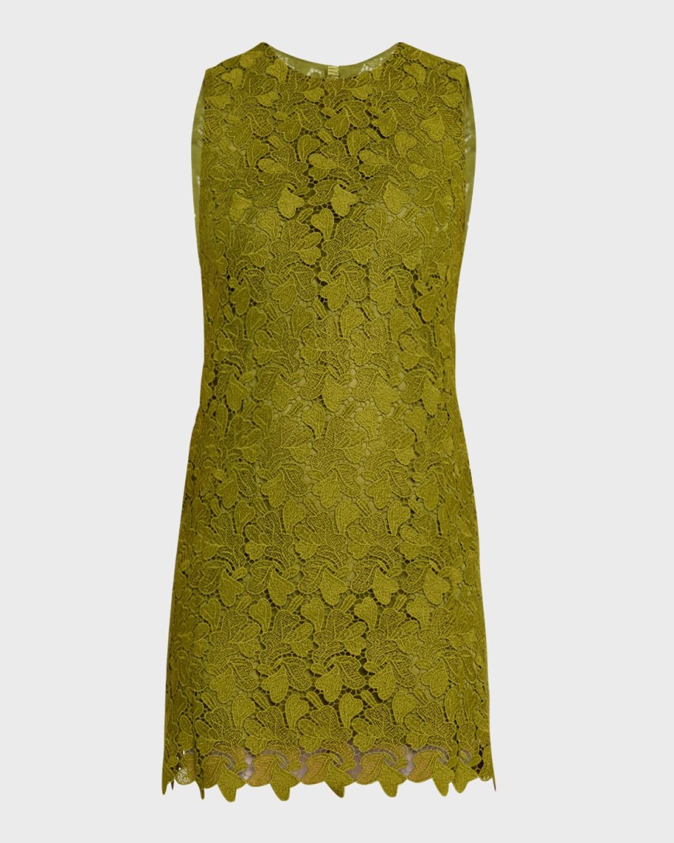 Floral Lace Sleeveless Mini Dress
